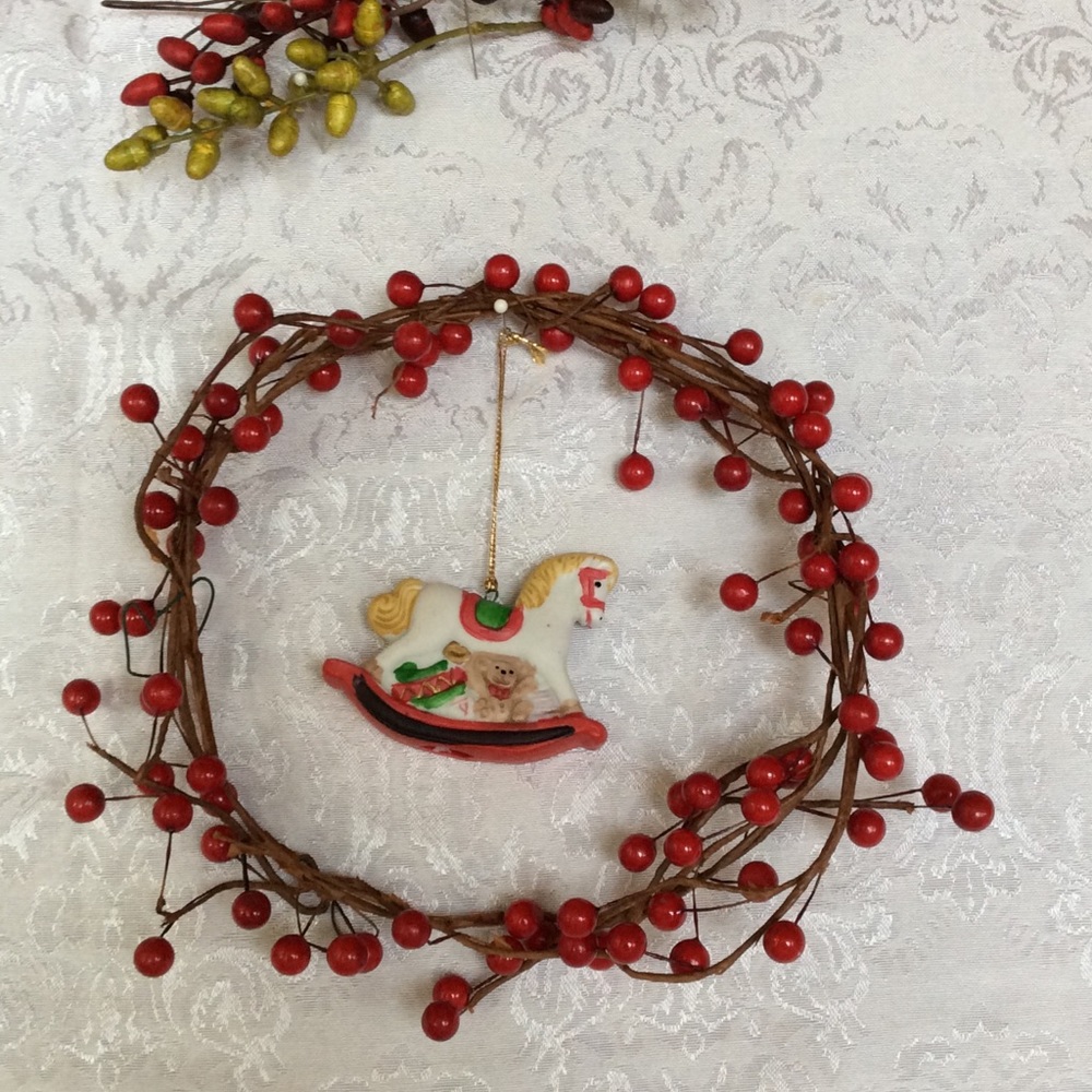 VINTAGE Rocking Horse Ornament 7-11 Promo Ornament